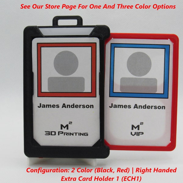 TWO COLOR Slide 'n Hide Badge Holder