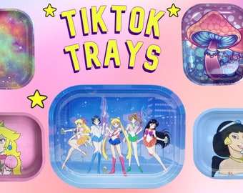 TikTok Rolling Trays - 90's Retro Rolling Trays, Adult Cartoons, Adult Gift, DIY, Aesthetic, gifts for her, gifts for him