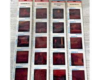 Diapositivas de viaje GAF Pana-Vue vintage, Washington D.C., EE. UU., nuevas en su embalaje original.