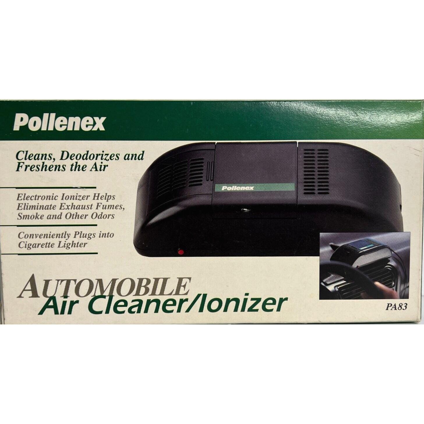 cigarette lighter ionizer Pollenex Automobile Air Cleaner Ionizer 1994 Model PA83 Lighter Plug NOS NIB