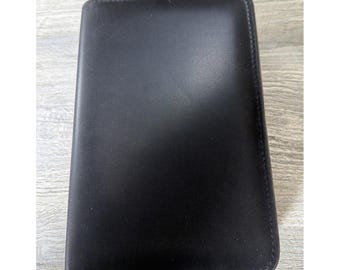 Vtg Day Runner 2 Zippered Section Organizer Planner Calendar Pad Black 7.5" x 5"