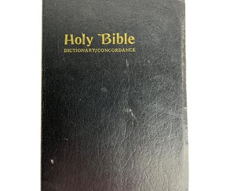 Dizionario della Sacra Bibbia Concordanza KJV Edizione Lettera Rossa Collins World 1975 Vtg