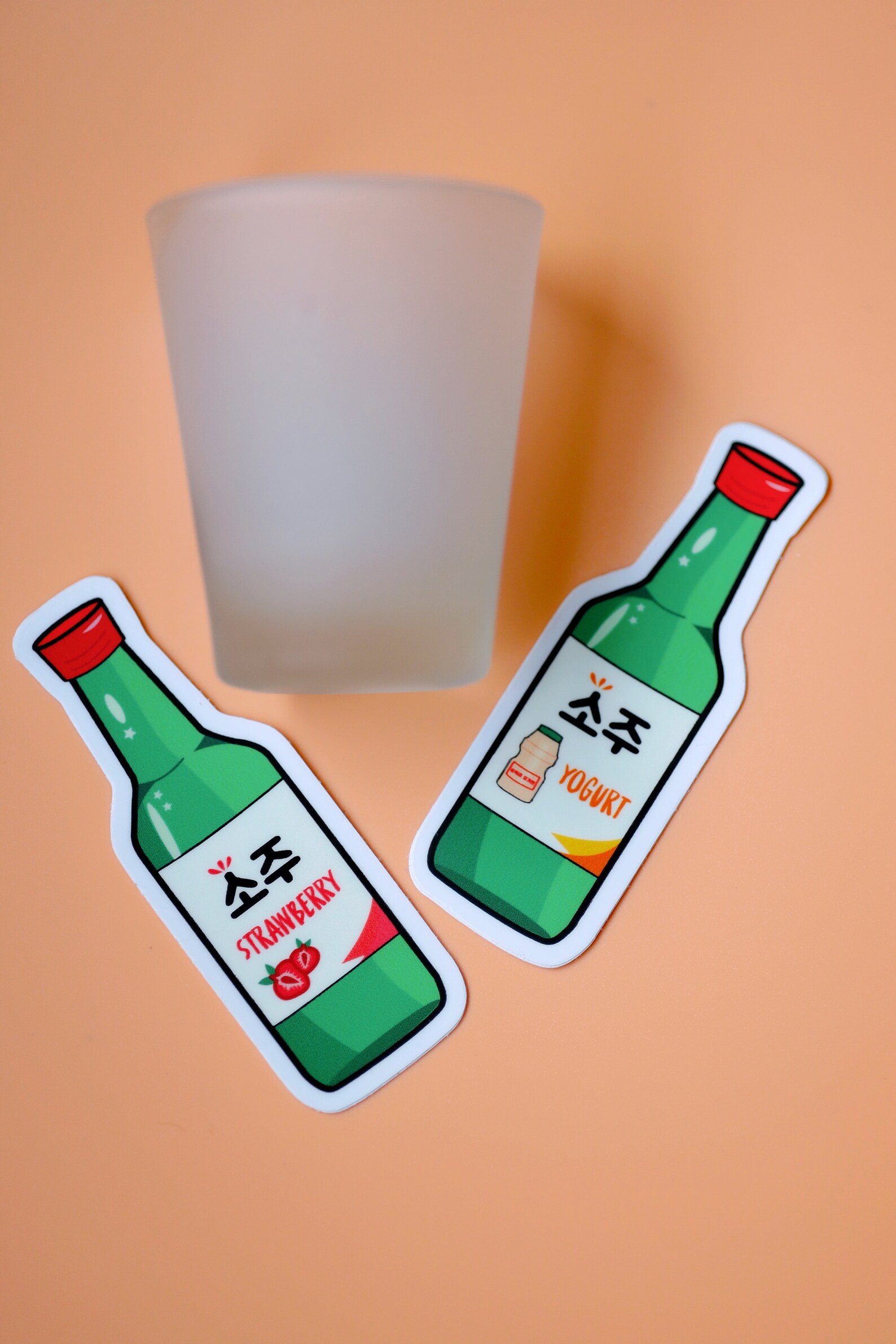 Soju Sticker Korean Sticker Asian Drink Stickers Kawaii Etsy