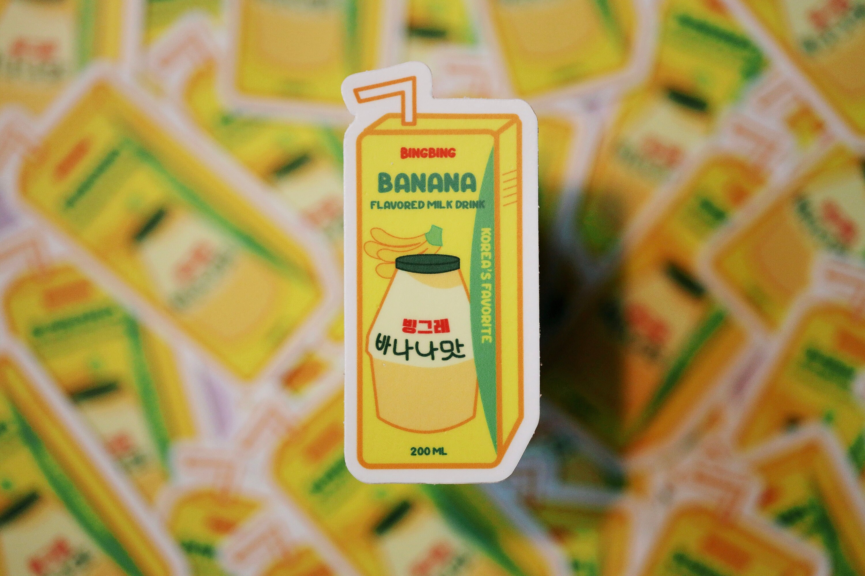 Banana Milk Sticker Korean Sticker Korean Cute Sticker Etsy