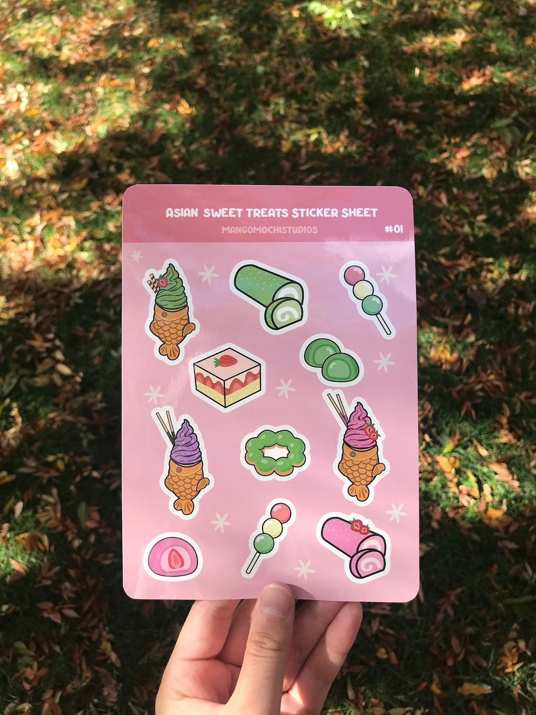 Asian Dessert Sticker Sheet | Kawaii Journal Stickers - Etsy