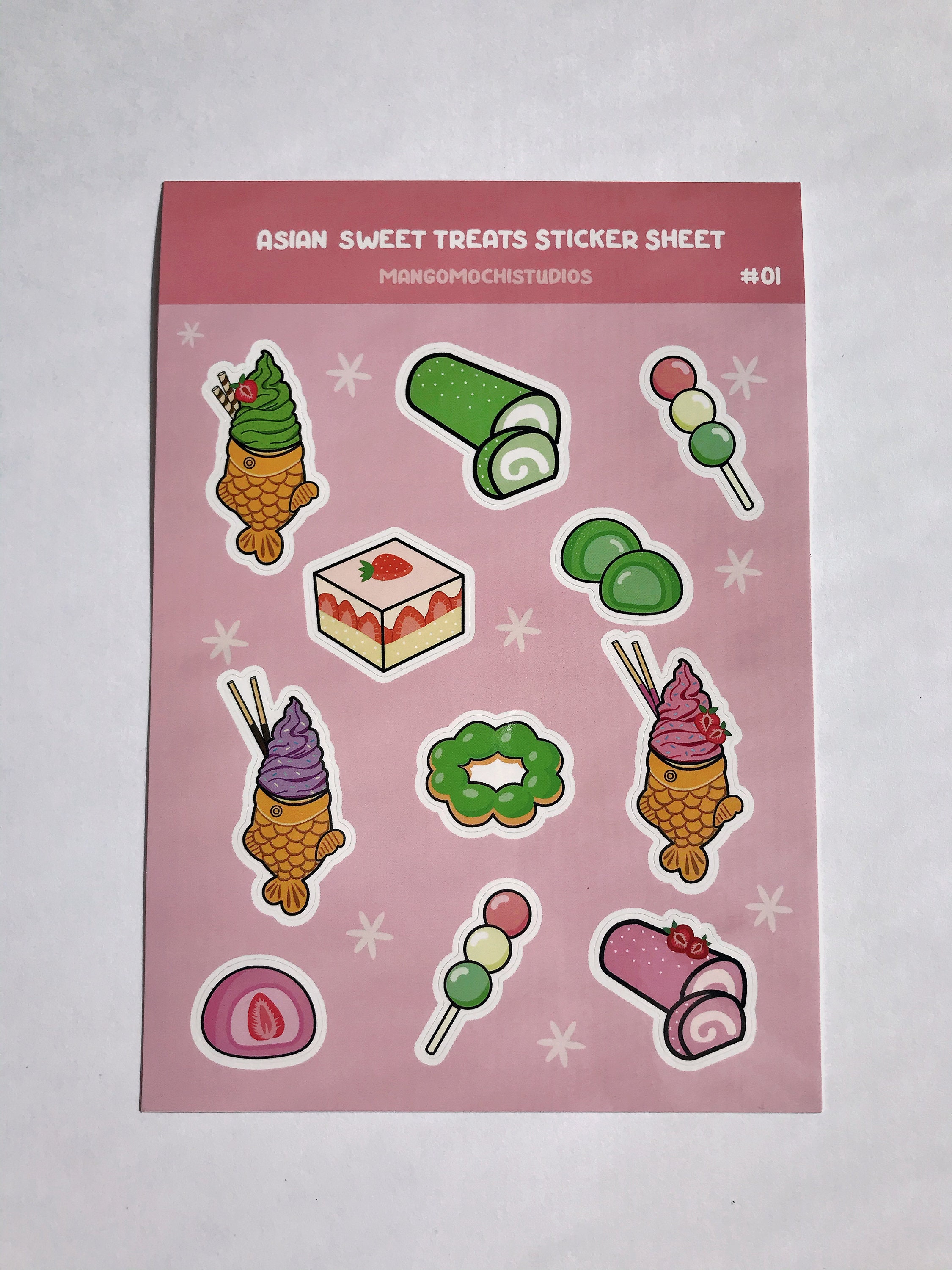 Asian Dessert Sticker Sheet | Kawaii Journal Stickers - Etsy