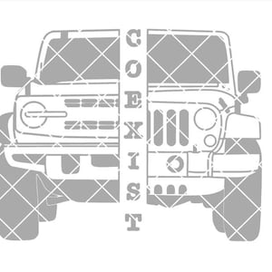 Jeep Bronco Coexist DIGITAL FILE ONLY