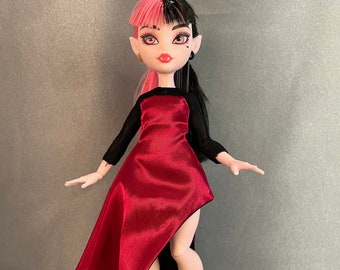 G3 red dress and mesh under shirt/ Outfit for MG Dolls