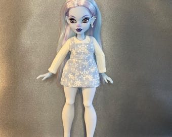 Conjunto de 3 piezas de vestido de copo de nieve para muñecas MH/ajuste G1 y G3