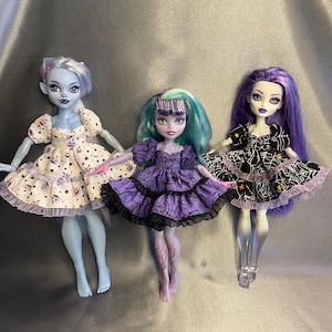 1pc Halloween print dress for MH Dolls / G1 G3 doll dress