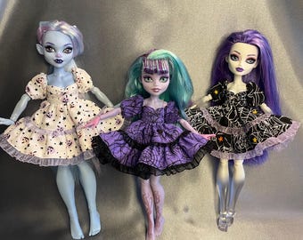 1pc Halloween print dress for MH Dolls / G1 G3 doll dress
