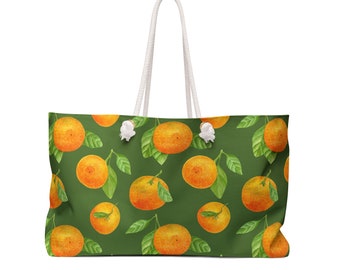 Orange Weekender Bag - Orange Citrus Bag