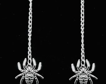 Dangle spider earrings