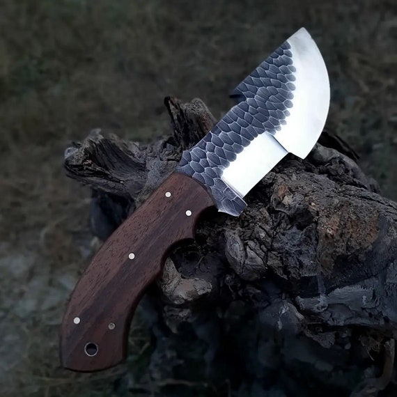 Handmade Tracker Knife, Hunting Knife With Leather Sheath