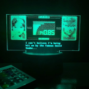 Metal Gear Solid | MGS Codec Customizable Acrylic Light LED Lamp