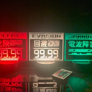 Metal Gear Solid Alert/Evasion/Jamming Acrylic LED Light