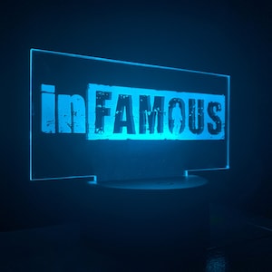 Infamous Acrylic LED Lamp Light