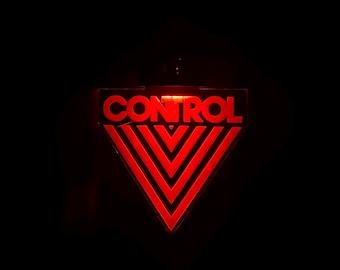 Control Logo | Control Acrylic LED Keychain Charm