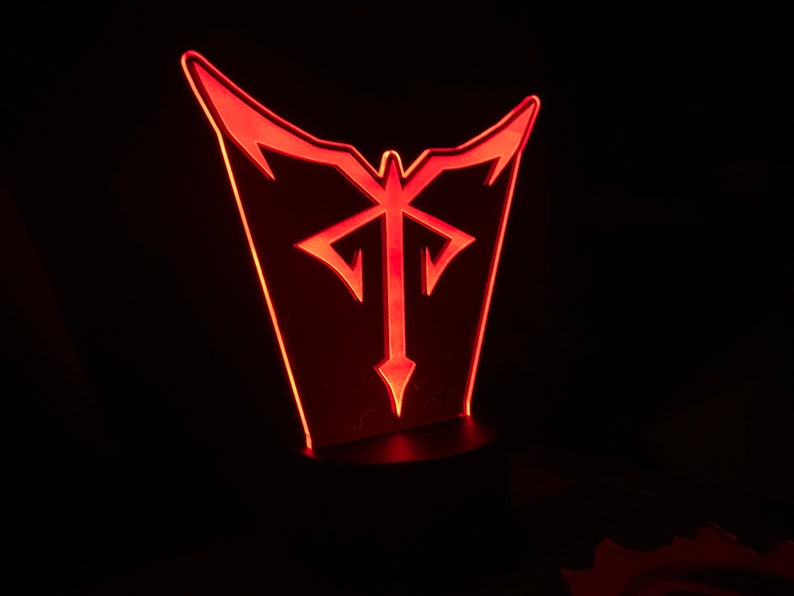 Los Iluminados Resident Evil 4 Biohazard Acrylic LED Lamp Etsy