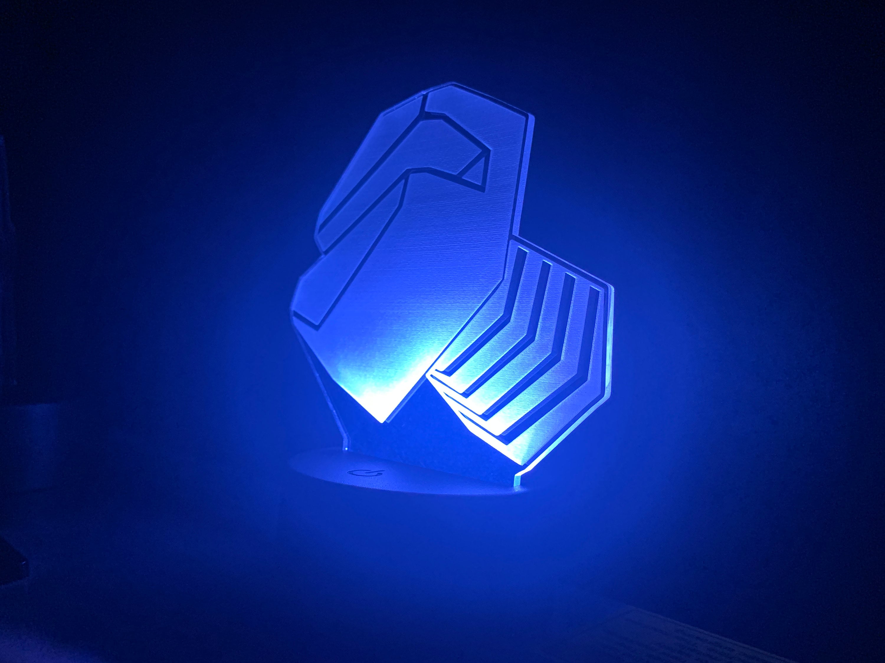 Gold Bolt Ratchet and Clank Acrylic LED Lamp Light Etsy