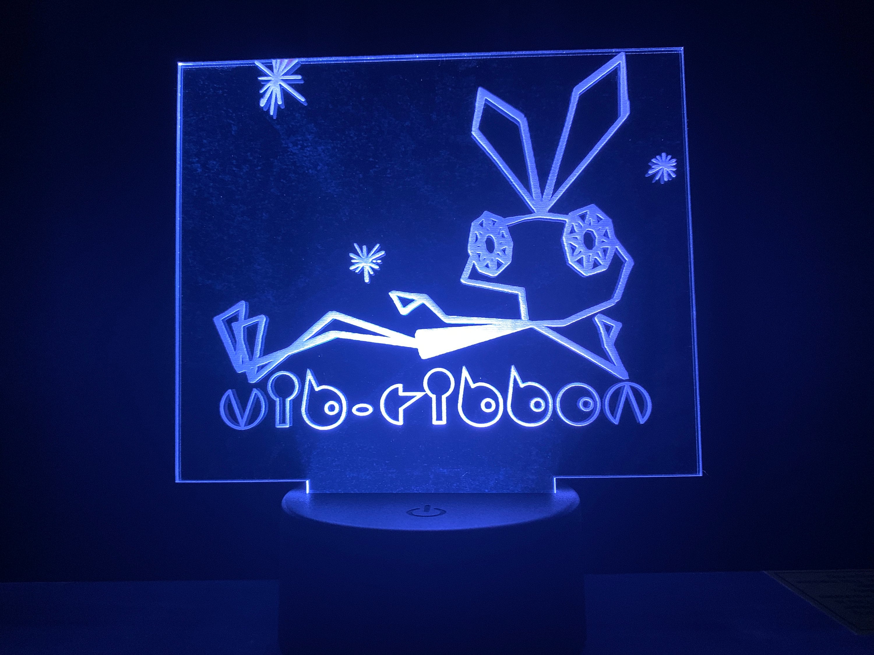 Vib Ribbon Vibri Acrylic LED Light Lamp -  UK