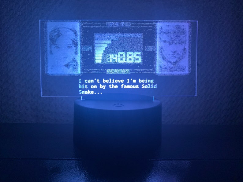 Metal Gear Solid | MGS Codec Customizable Acrylic Light LED Lamp image 7