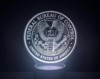 Federal Bureau of Control FBC | Control Acrylic LED Lamp Light