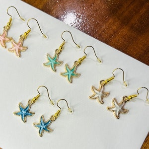 Starfish Beach-themed Earrings