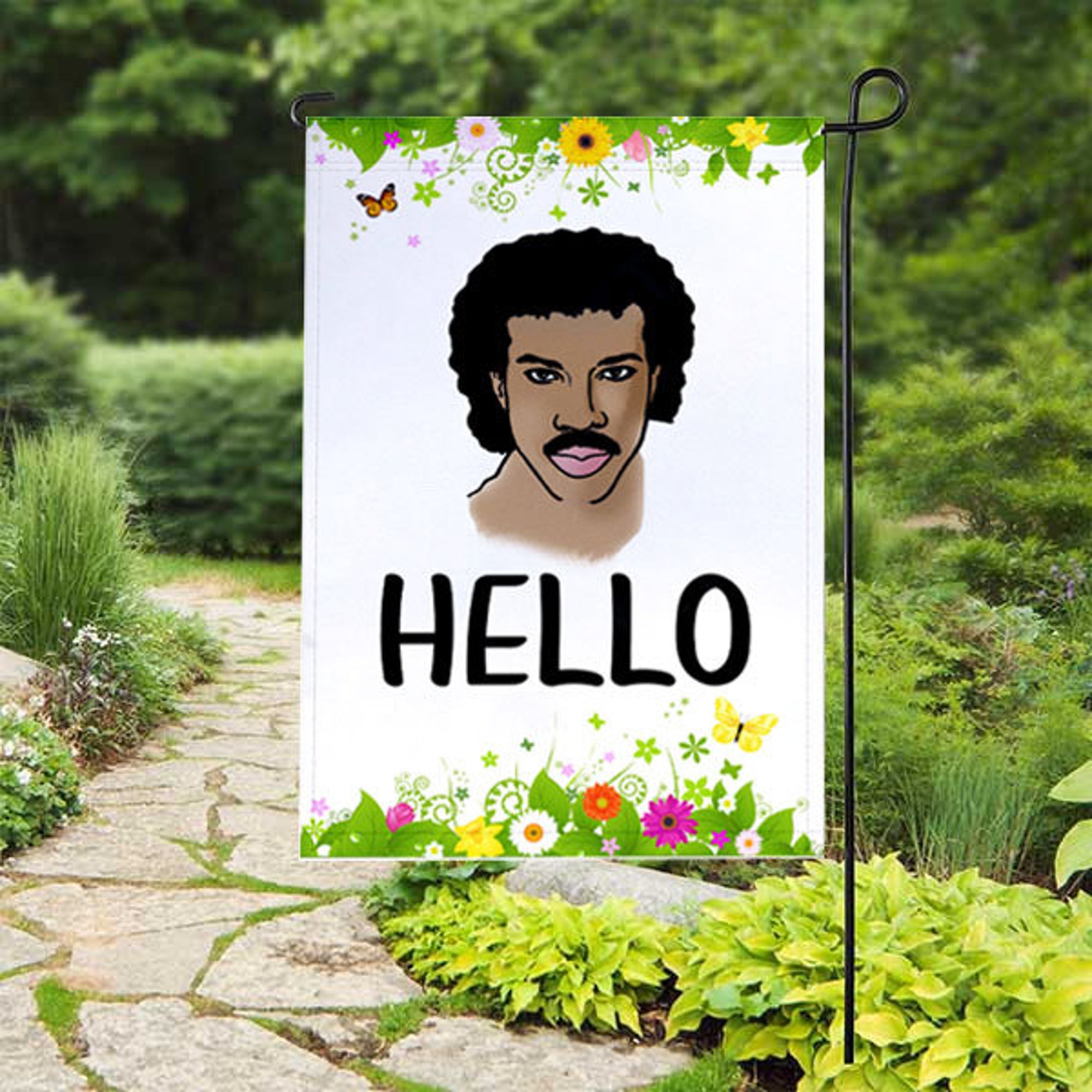 Discover Hello Spring Edition Lionel Richie Adele Garden Flag