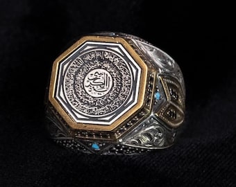 Handmade Sterling Silver Seal of Solomon Ring - Jewish Islamic Star Symbol