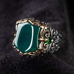 Aqeeq Feroza Ring Etsy