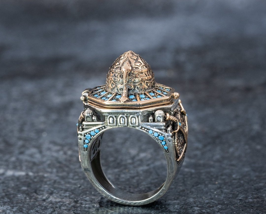 Poison Ring Silver Ring Perfume The Dome Of The Rock Poison Ring