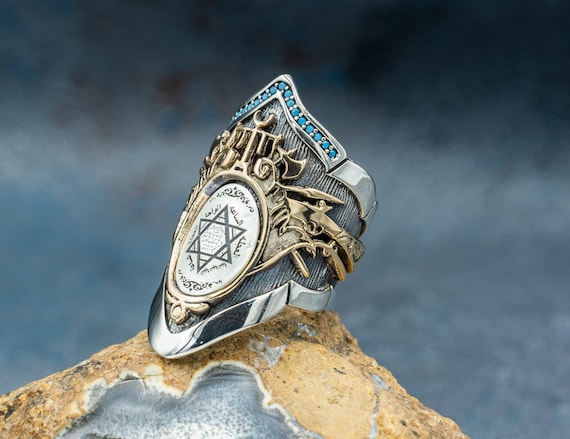 Engraved thumb hotsell ring