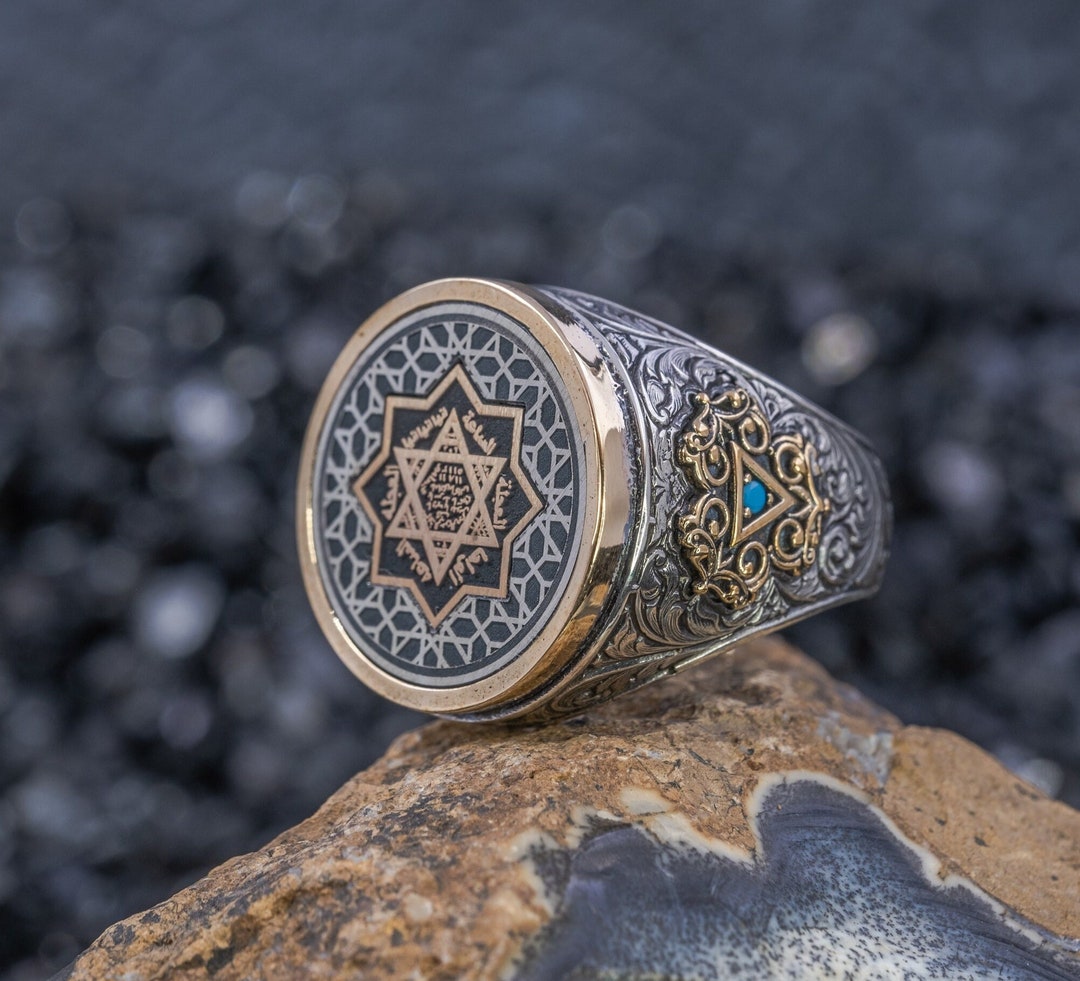 Secret Seal of Solomon Ring , King Solomon Ring , Occult Jewelry ...