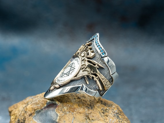Signet Men Ring,custom Name Ring, Men Silver Ring, Thumb Ring, Adjustable,  Full Finger Ring,zircon,engraved Men Ring,long Ring,personalized - Etsy