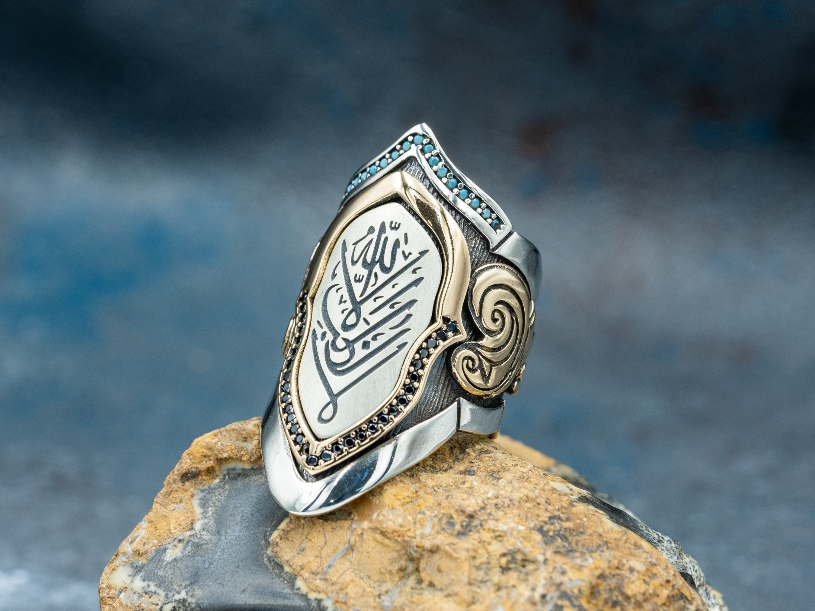 Wholesale 925 Sterling Silver Jewelry Islamic Finger Ring for Man - China  Gemstone Islamic Mens Ring and Guy Rings price | Made-in-China.com