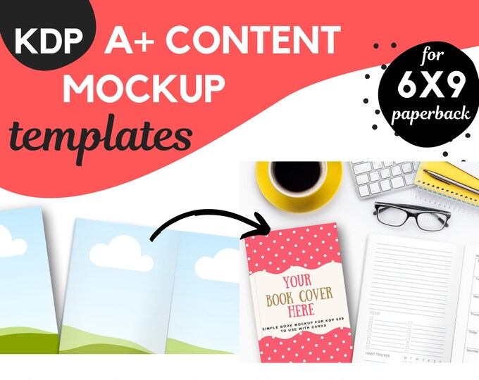 KDP Canva Book Mockup Templates for KDP A Plus Content. Canva Mockups ...