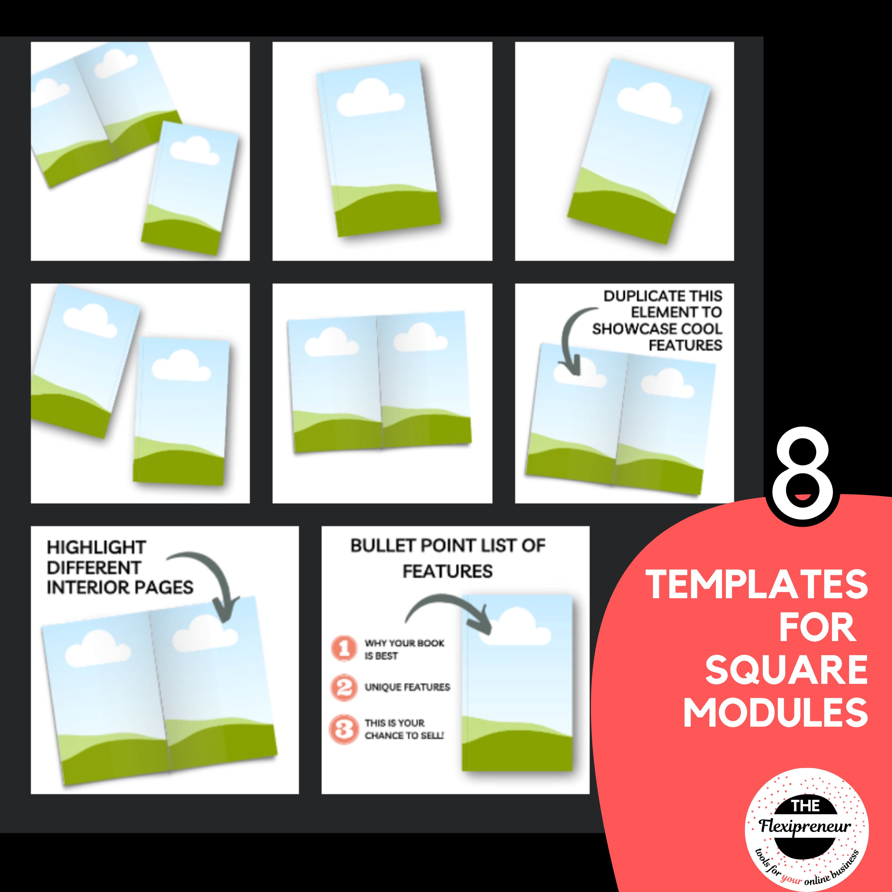 KDP Canva Book Mockup Templates for KDP A Plus Content. Canva Mockups ...