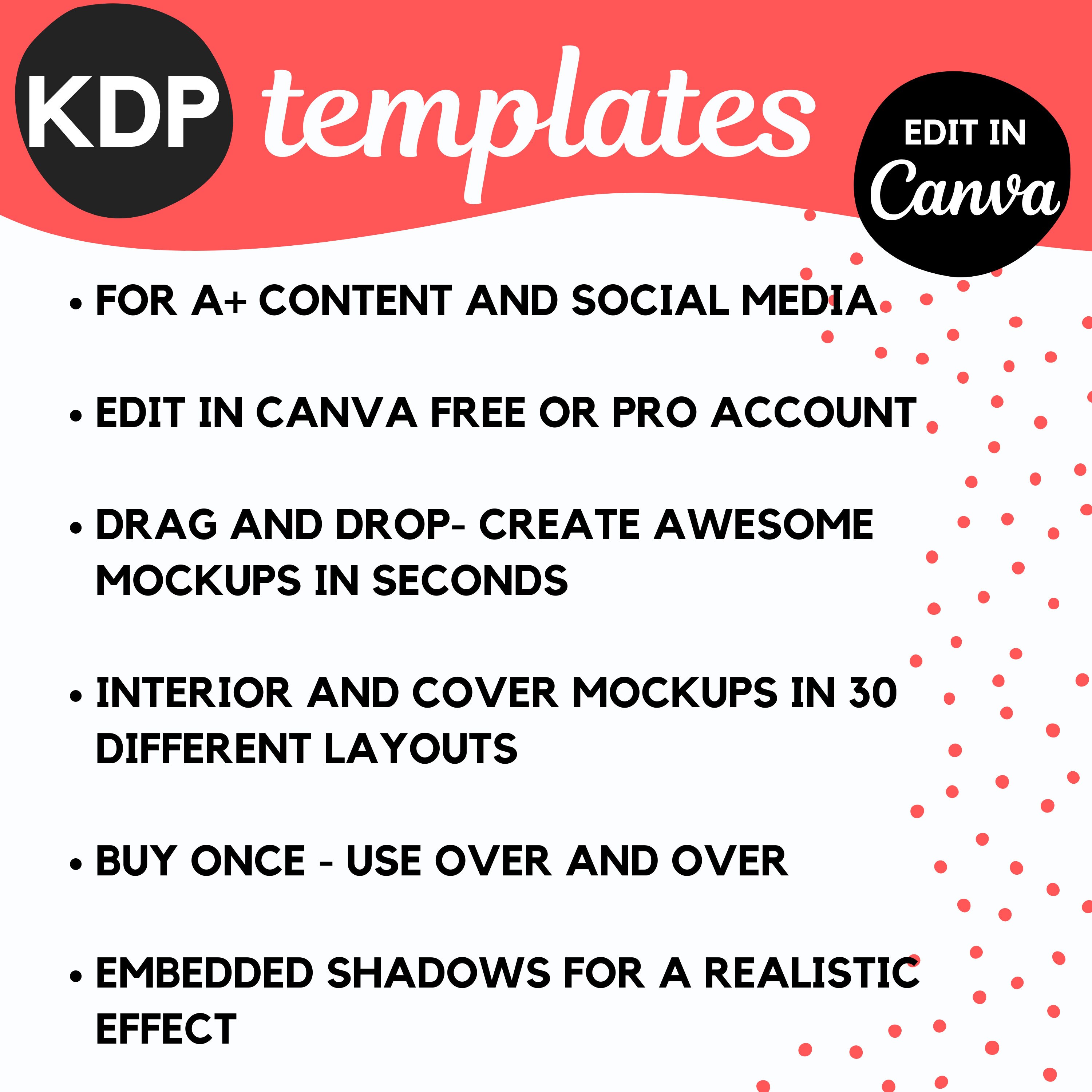 KDP Guest Book Mockup Canva Template for KDP. KDP Canva Book Mockup