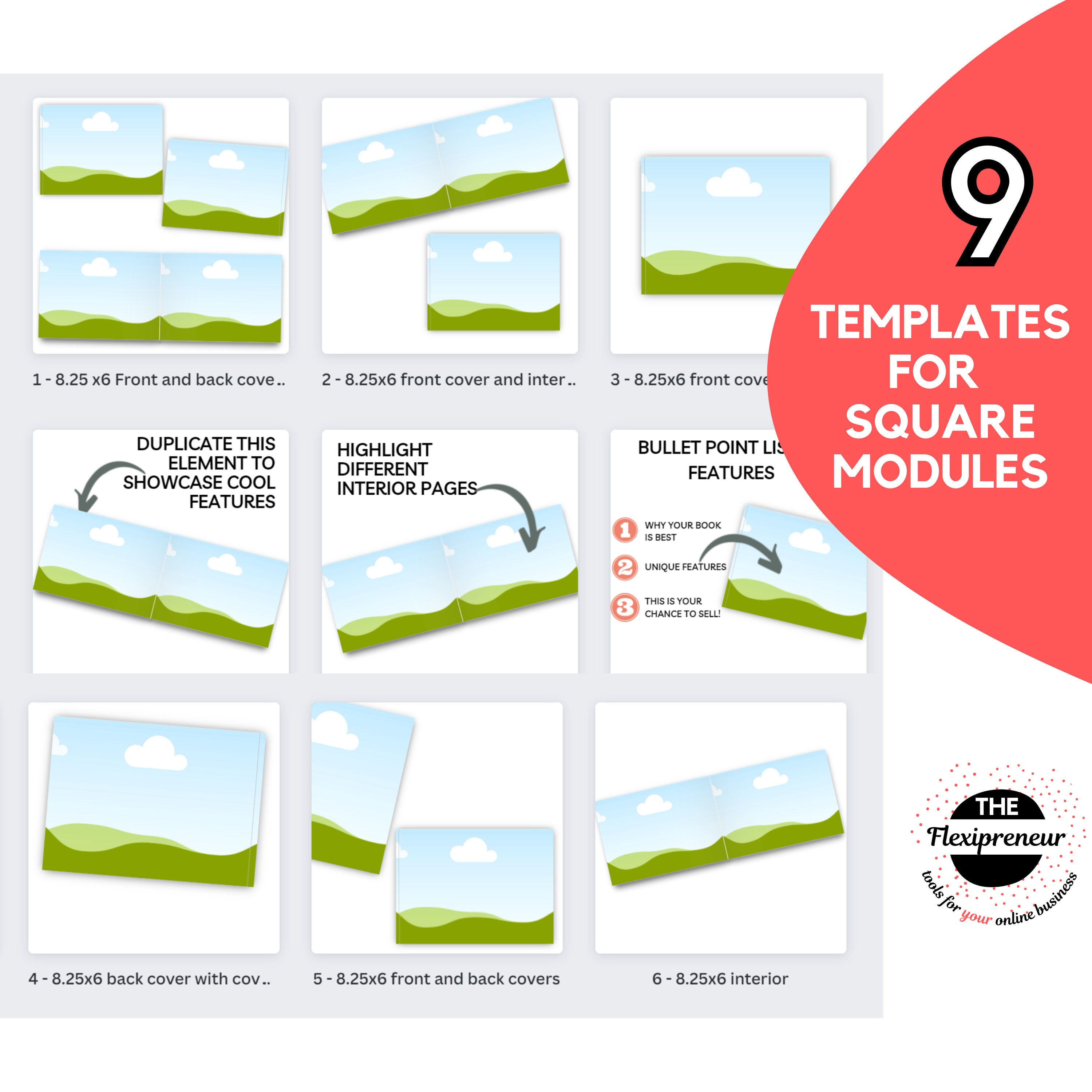 KDP Guest Book Mockup Canva Template for KDP. KDP Canva Book Mockup