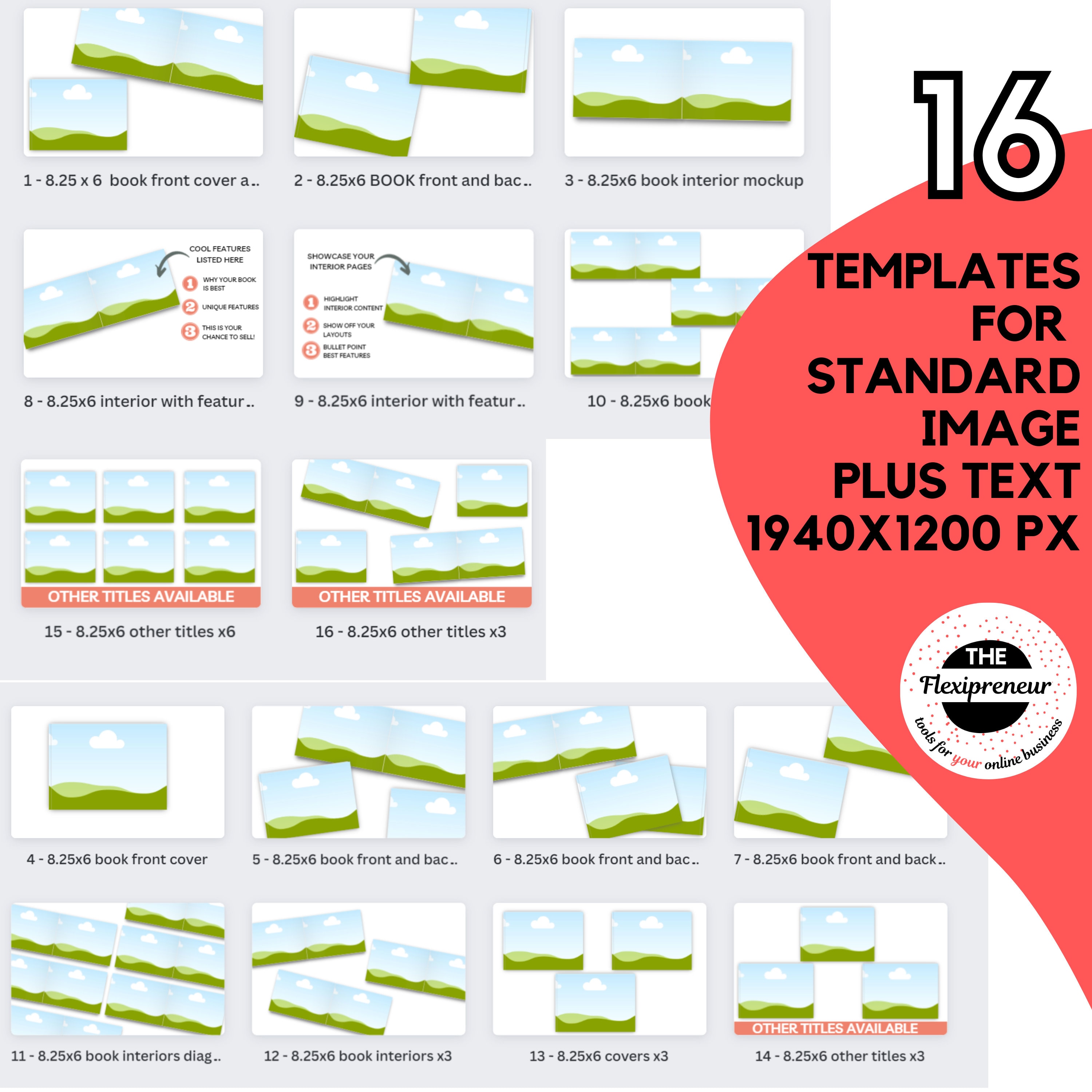 KDP Guest Book Mockup Canva Template for KDP. KDP Canva Book Mockup