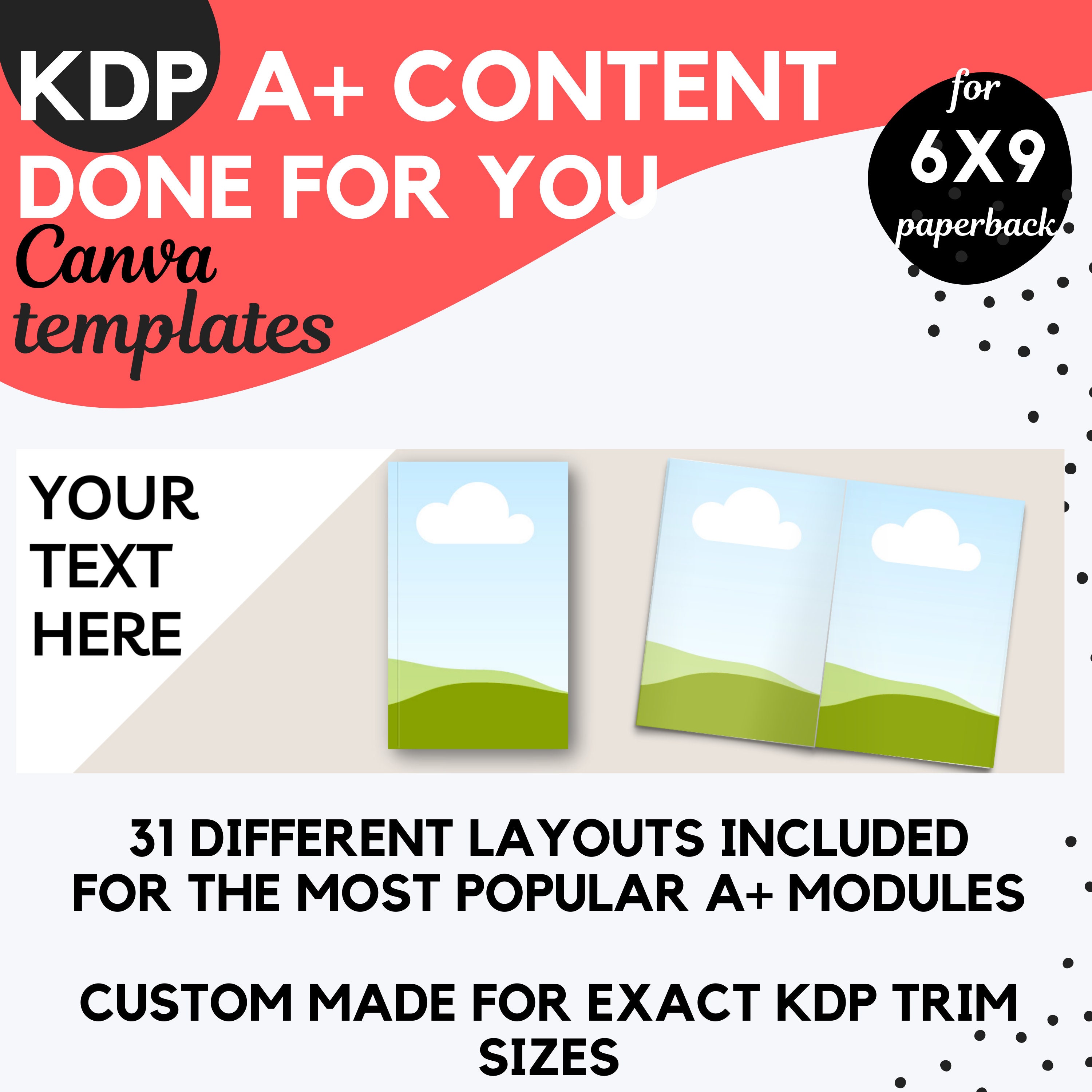 Kids Book Mockup Canva Template for KDP. KDP Canva Picture Book Mockup ...