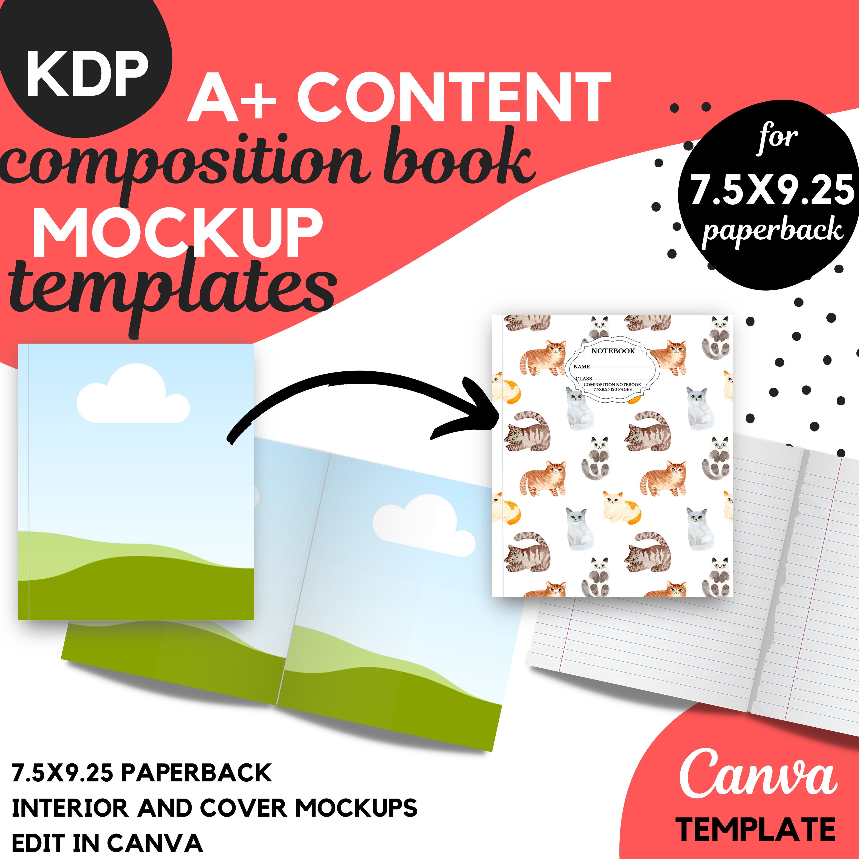 KDP Canva Book Mockup Templates for KDP A Plus Content. Canva Mockups ...