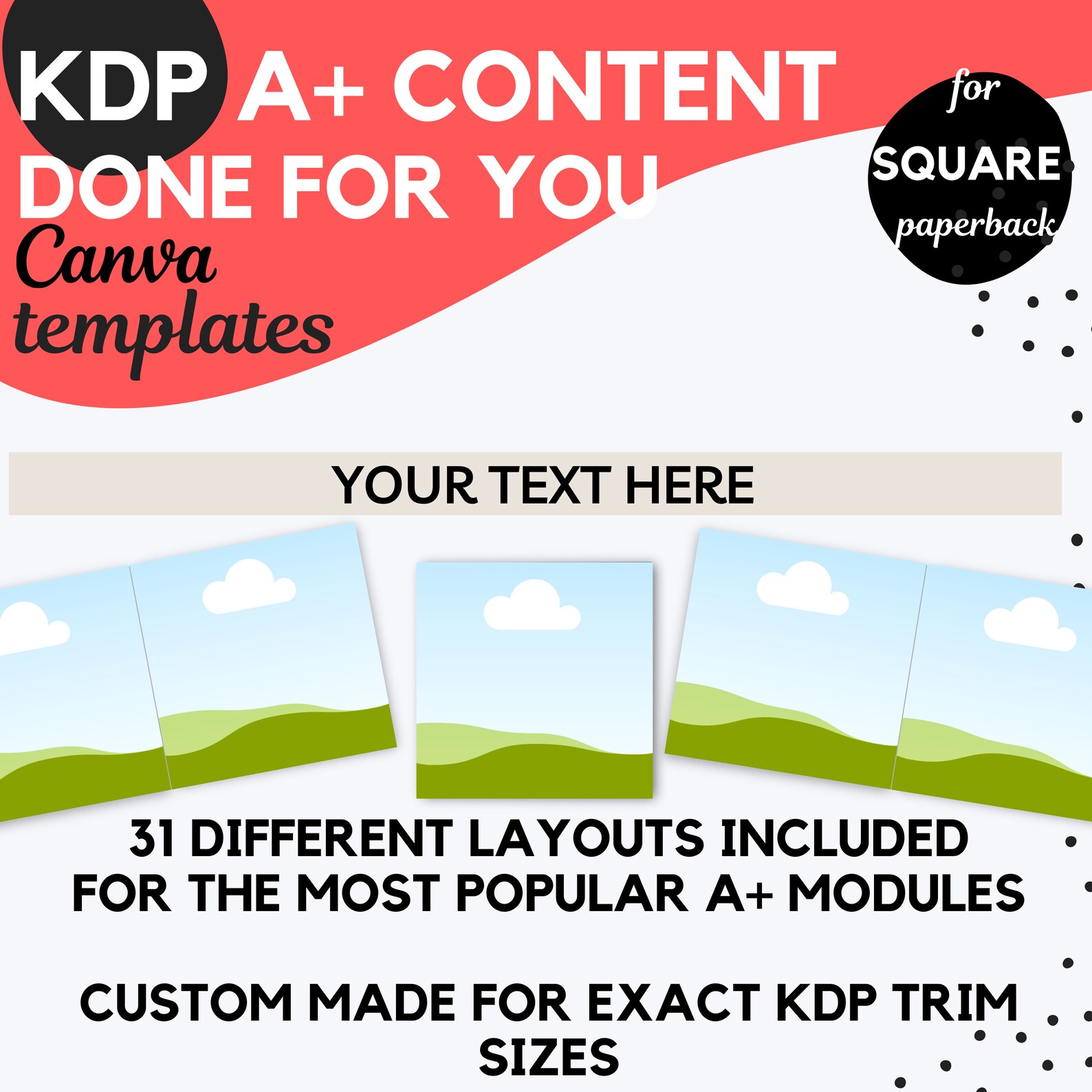 Kids Book Mockup Canva Template for KDP. KDP Canva Picture Book Mockup ...