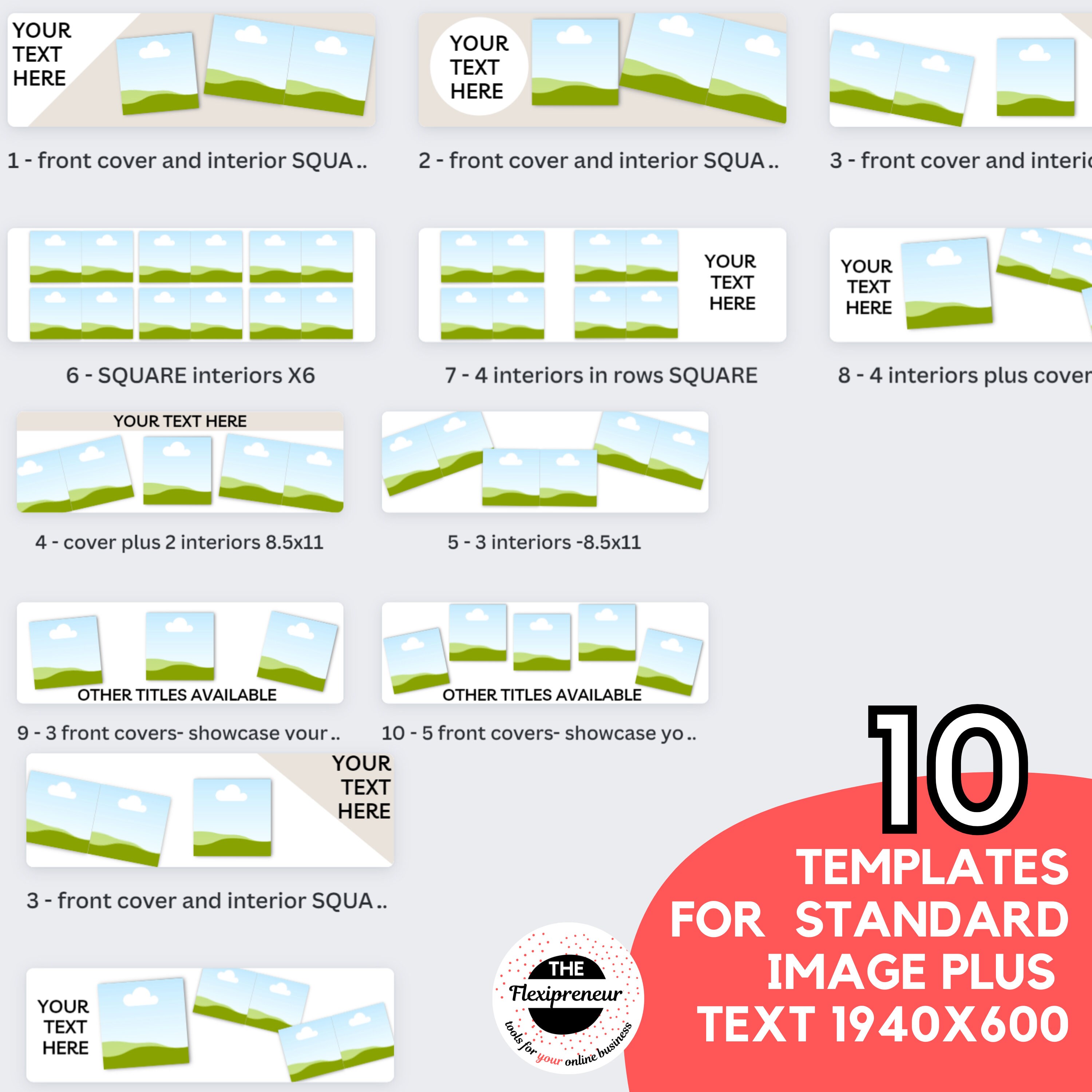 Kids Book Mockup Canva Template for KDP. KDP Canva Picture Book Mockup ...
