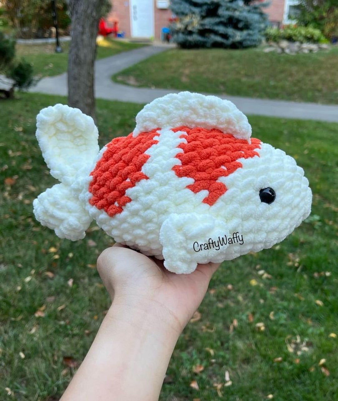 Koi Fish Plush Plushie Crochet Craft Etsy UK