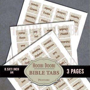 Puede incluir: Pestañas de la Biblia imprimibles con fondo beige y texto marrón. Las pestañas están etiquetadas con los nombres de los libros de la Biblia, incluyendo Génesis, Éxodo, Levítico, Números, Deuteronomio, Josué, Jueces, Rut, 1 Samuel, 2 Samuel, 1 Reyes, 2 Reyes, 1 Crónicas, 2 Crónicas, Esdras, Nehemías, Ester, Job, Salmos, Proverbios, Eclesiastés, Cantar de los Cantares, Isaías, Jeremías, Lamentaciones, Ezequiel, Daniel, Oseas, Joel, Amós, Abdías, Jonás, Miqueas, Nahúm, Habacuc, Sofonías, Hageo, Zacarías, Malaquías, Mateo, Marcos, Lucas, Juan, Hechos, Romanos, 1 Corintios, 2 Corintios, Gálatas, Efesios, Filipenses, Colosenses, 1 Tesalonicenses, 2 Tesalonicenses, 1 Timoteo, 2 Timoteo, Tito, Filemón, Hebreos, Santiago, 1 Pedro, 2 Pedro, 1 Juan, 2 Juan, 3 Juan, Judas y Apocalipsis.