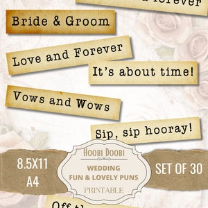 結婚式の印刷可能な言葉、ジャンク ジャーナルの愛のエフェメラ、コラージュ シート、ミクスト メディア、美しいキャプション、ステッカー、デジタル ダウンロード