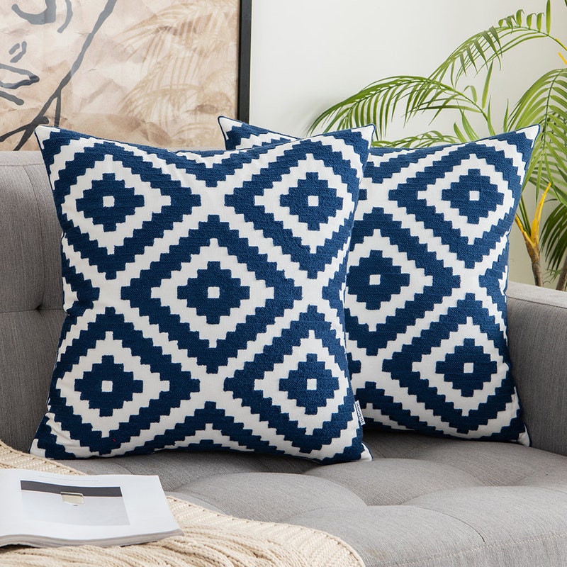 Blue Couch Pillows - Etsy