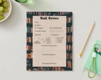 Simple Brown Book Club Printable - Bookmark, Review Sheets and Meeting Flyer